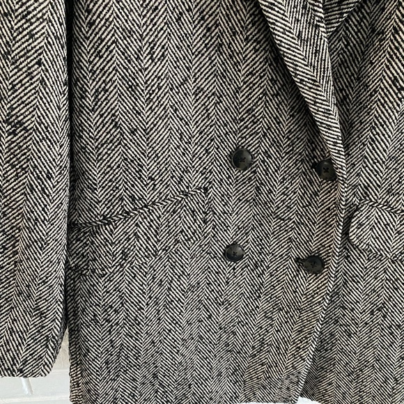 H&M Herringbone Pea Coat - Picture 4 of 5